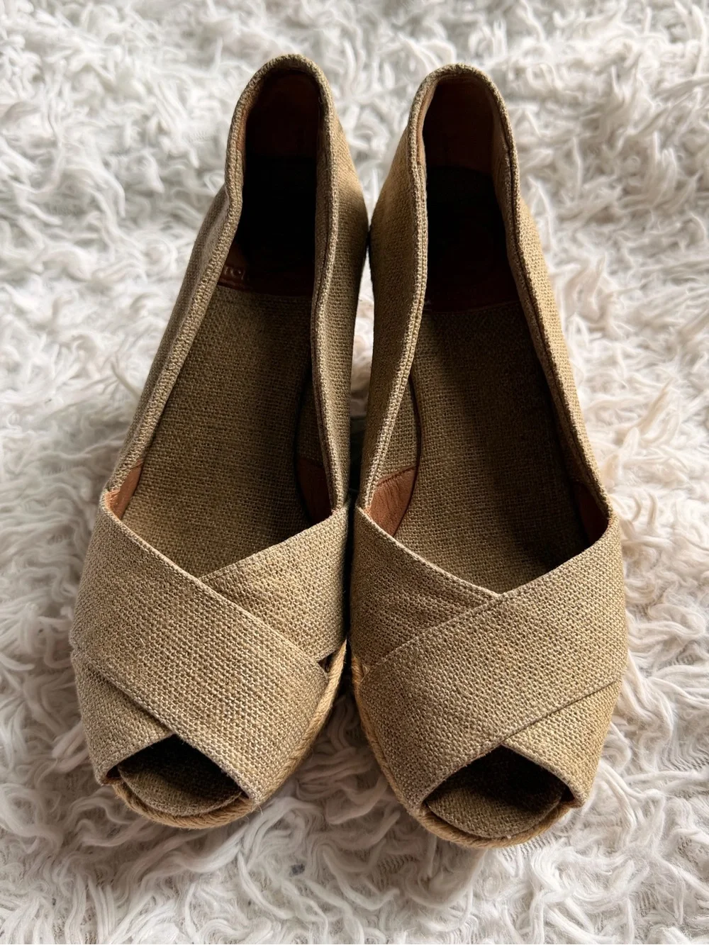 Tory Burch tan gold
